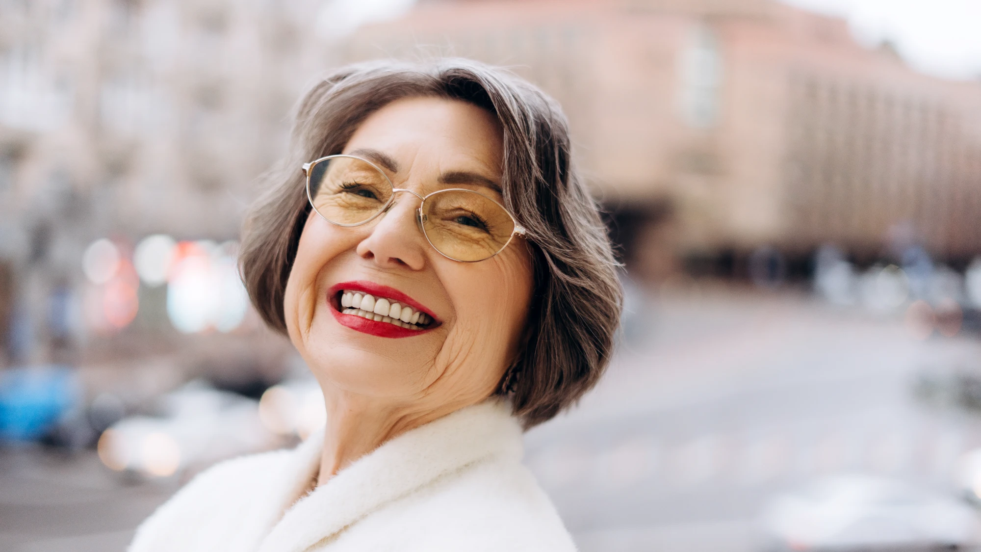 Natural confident smile
